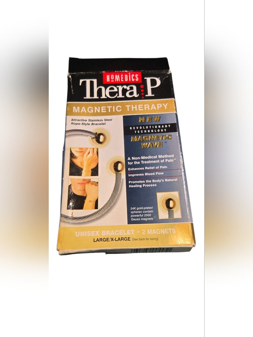 HoMedics Thera P Magnetic Therapy Bracelet Lrg/XLrg